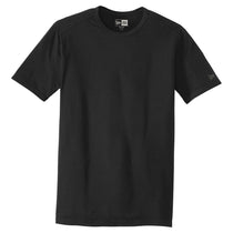 New Era Men's Black Solid Tri-Blend Performance Crew Tee