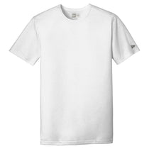 New Era Men's White Solid Tri-Blend Performance Crew Tee
