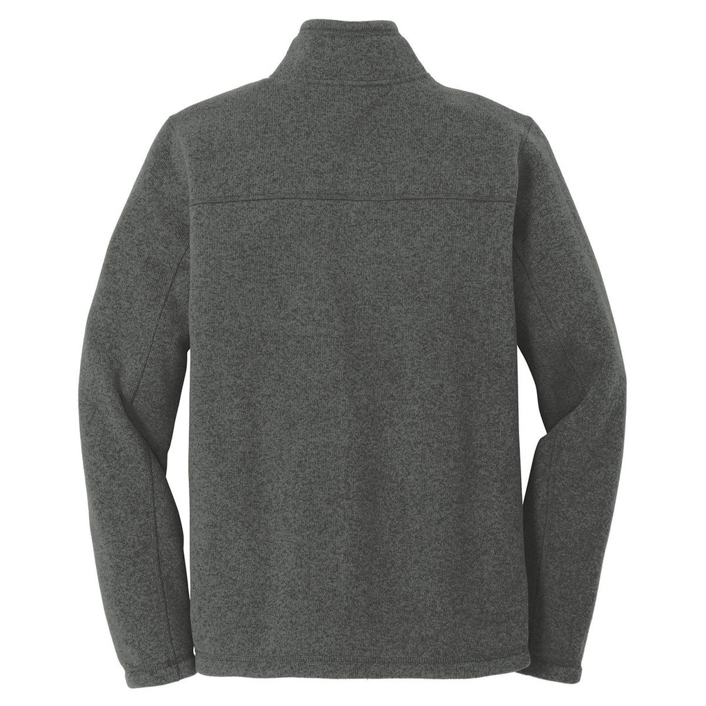 The North Face Men's Black Heather Sweater Fleece Jacket