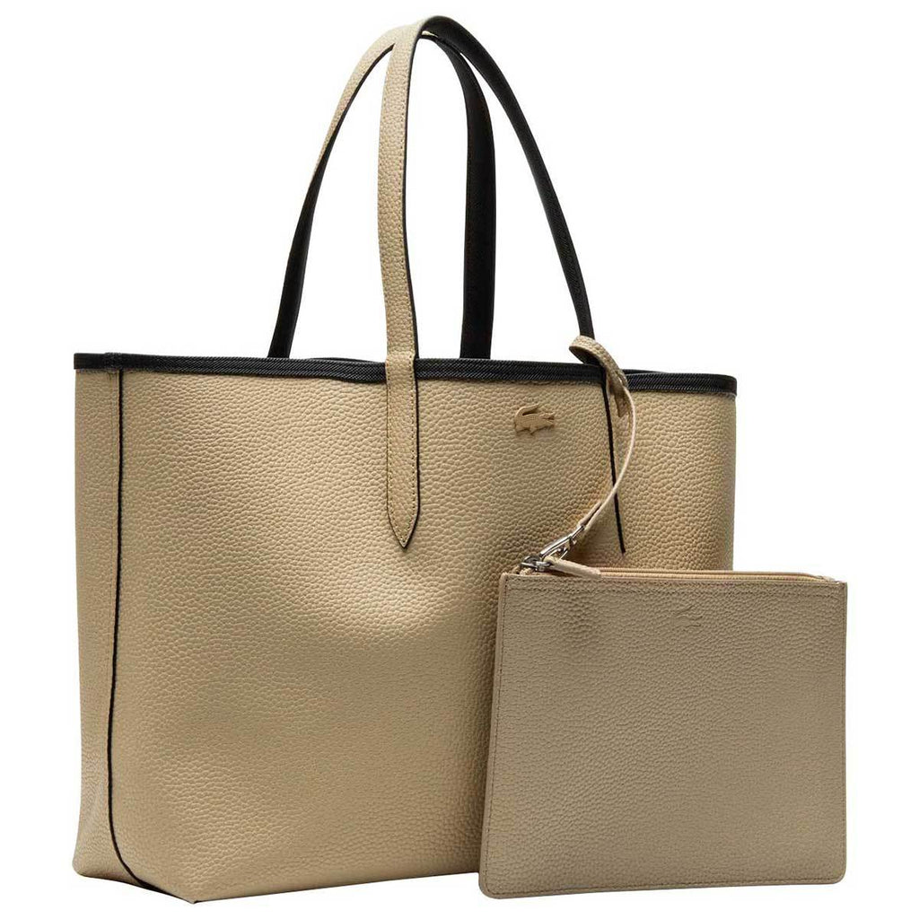Lacoste Women's Black/Warm Sand Anna Reversible Tote Bag