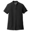 Nike Women's Black Dri-FIT Hex Textured V-Neck Top