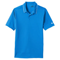 Nike Men's Blue Sapphire/White Dri-FIT Edge Tipped Polo
