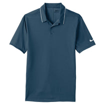 Nike Men's Navy/White Dri-FIT Edge Tipped Polo