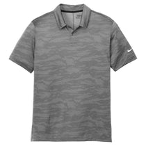 Nike Men's Grey Dri-FIT Waves Jacquard Polo