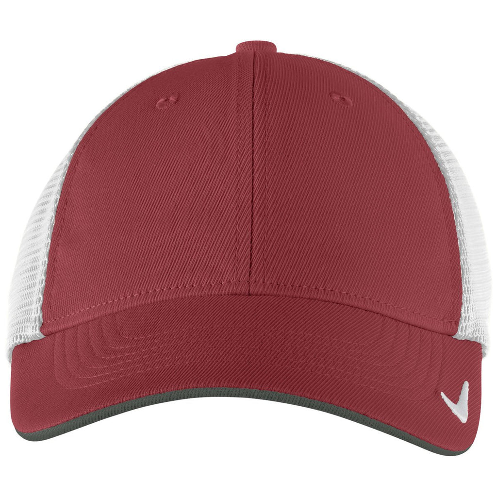 Nike Team Red/White Dri-FIT Mesh Back Cap