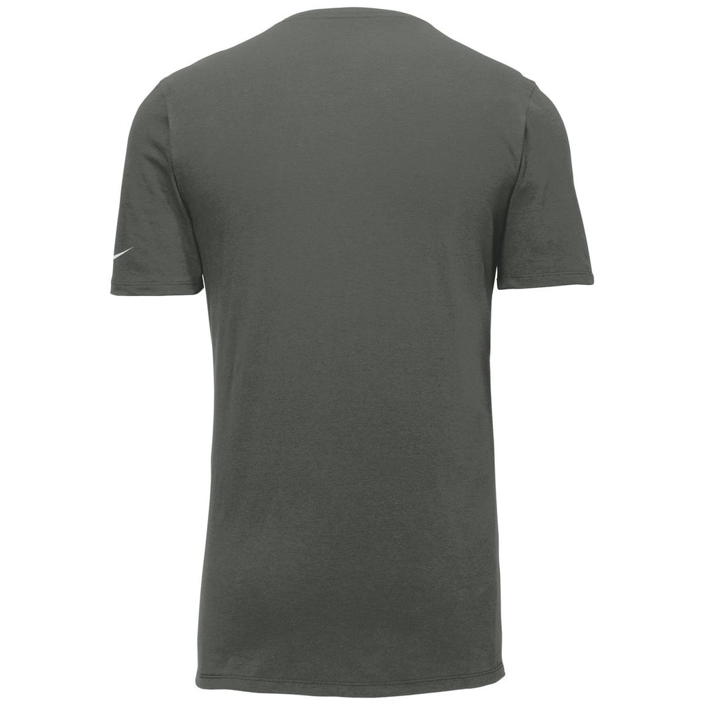 Nike Men's Anthracite Dri-FIT Cotton/Poly Tee