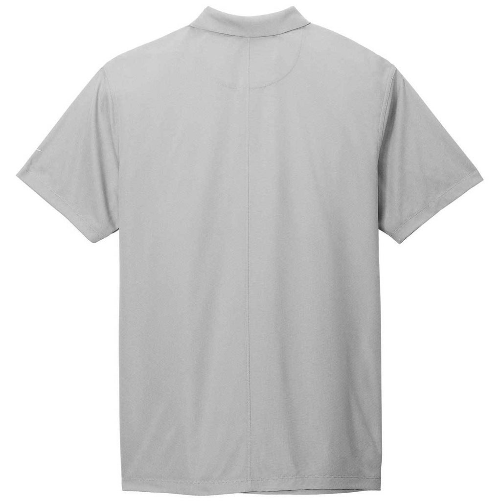 Nike Men's Wolf Grey Heather Dry Victory Textured Polo