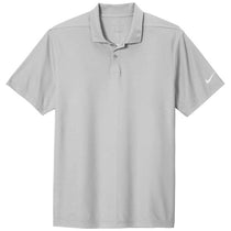 Nike Men's Wolf Grey Heather Dry Victory Textured Polo