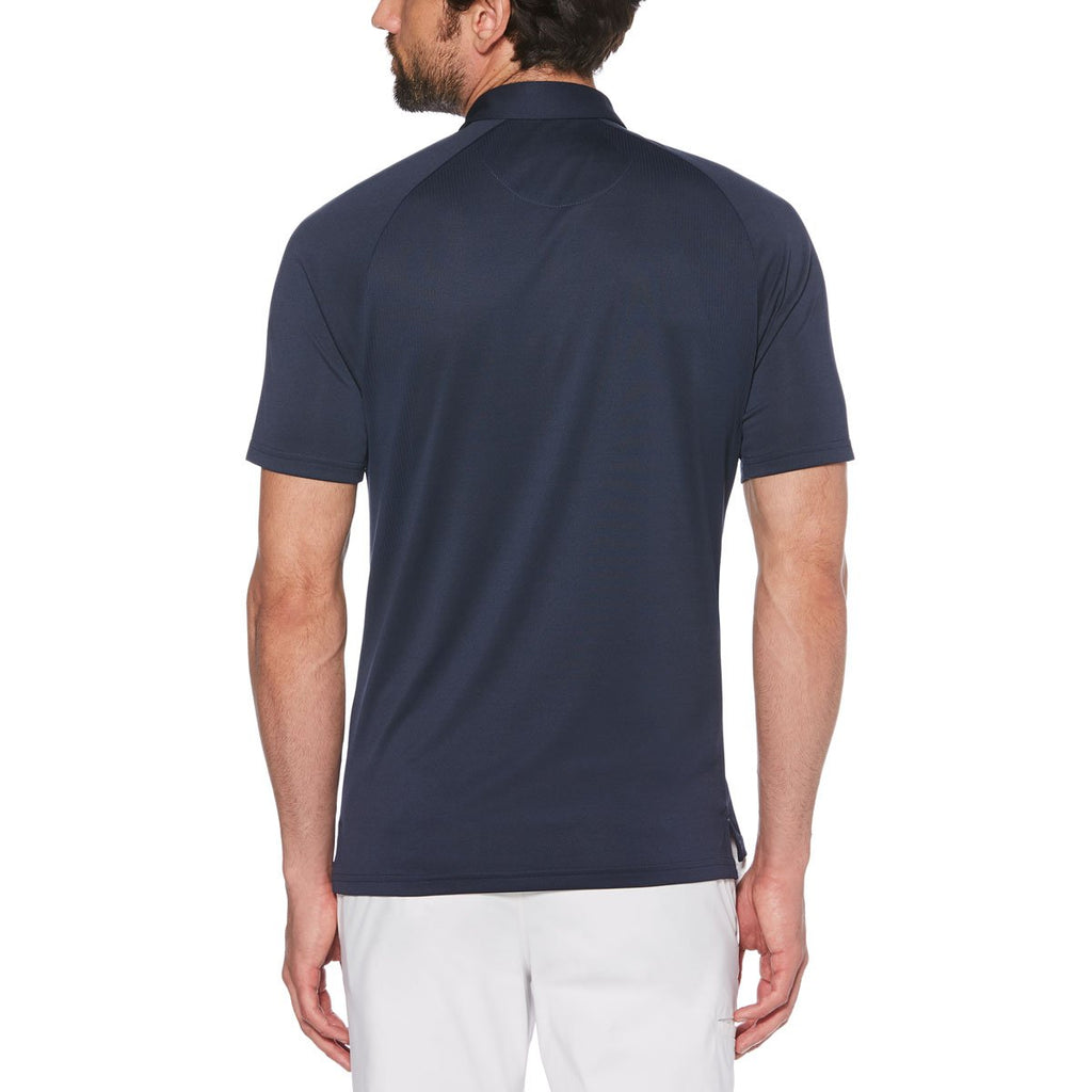 Original Penguin Men's Black Iris Blue Action Gusset Polo