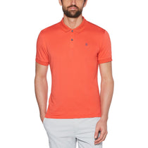 Original Penguin Men's Flame Scarlet Birdseye View Polo
