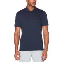 Original Penguin Men's Black Iris Blue Cool Jack Polo
