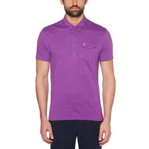 Original Penguin Men's Purple Cactus Flower Cool Jack Polo