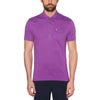 Original Penguin Men's Purple Cactus Flower Cool Jack Polo
