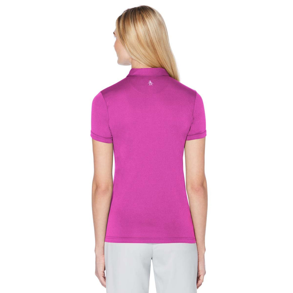 Original Penguin Women's Purple Cactus Flower Earl Championship Polo