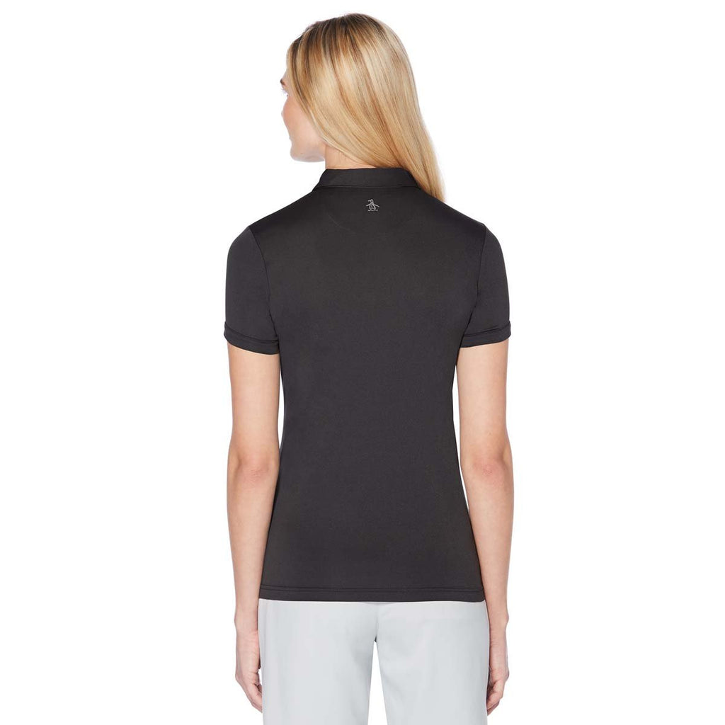 Original Penguin Women's True Black Earl Championship Polo