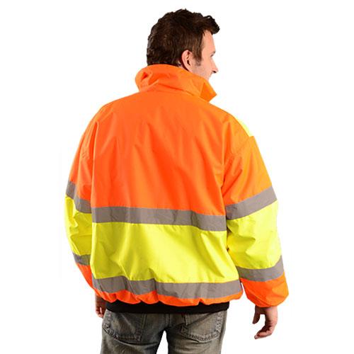 OccuNomix Men's Yellow/Orange Classic Reversible Two-Tone Bomber