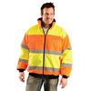 OccuNomix Men's Yellow/Orange Classic Reversible Two-Tone Bomber