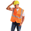 OccuNomix Men's Orange High Visibility Classic Mesh Standard Safety Vest