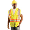 OccuNomix Men's Yellow High Visibility Premium Mesh Two-Tone Safety Vest