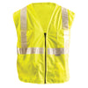 OccuNomix Men's Yellow High Visibility Premium Solid Gloss Safety Vests