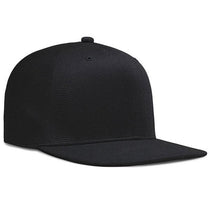 Pacific Headwear Black OneTouch High-Profile Flat Bill Cap