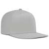Pacific Headwear Silver OneTouch High-Profile Flat Bill Cap