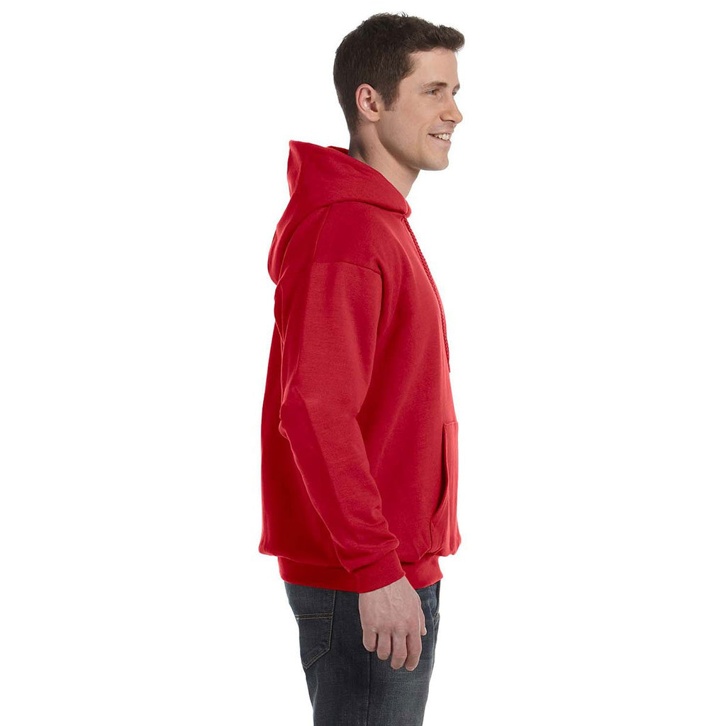 Hanes Men's Deep Red 7.8 oz. EcoSmart 50/50 Pullover Hood