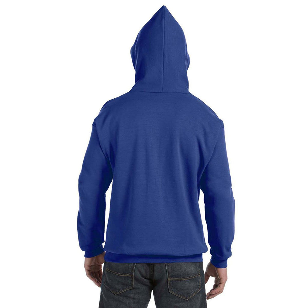 Hanes Men's Deep Royal 7.8 oz. EcoSmart 50/50 Pullover Hood