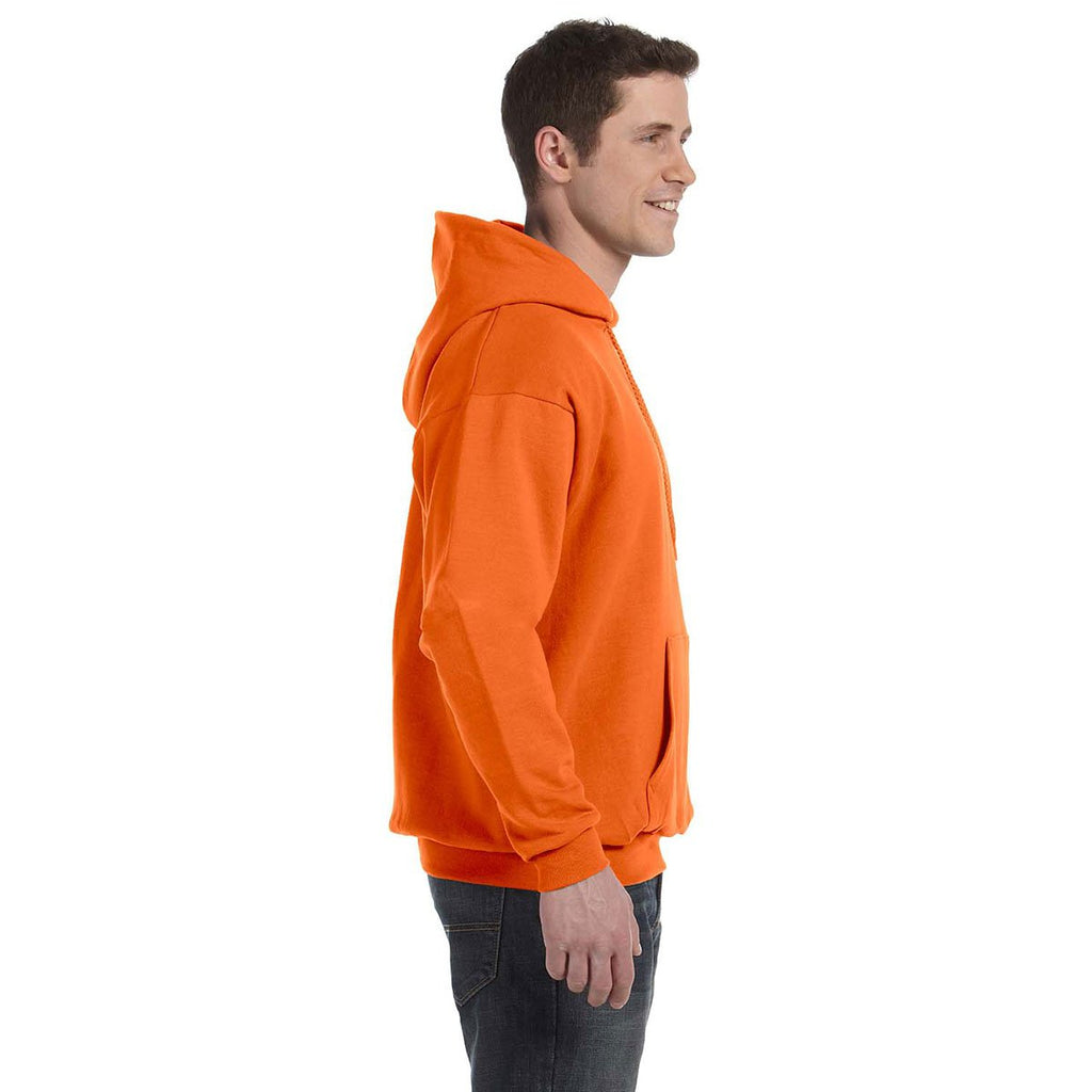 Hanes Men's Orange 7.8 oz. EcoSmart 50/50 Pullover Hood