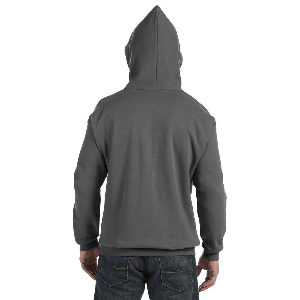 Hanes Men's Smoke Grey 7.8 oz. EcoSmart 50/50 Pullover Hood