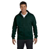 Hanes Men's Deep Forest 7.8 oz. EcoSmart 50/50 Full-Zip Hood