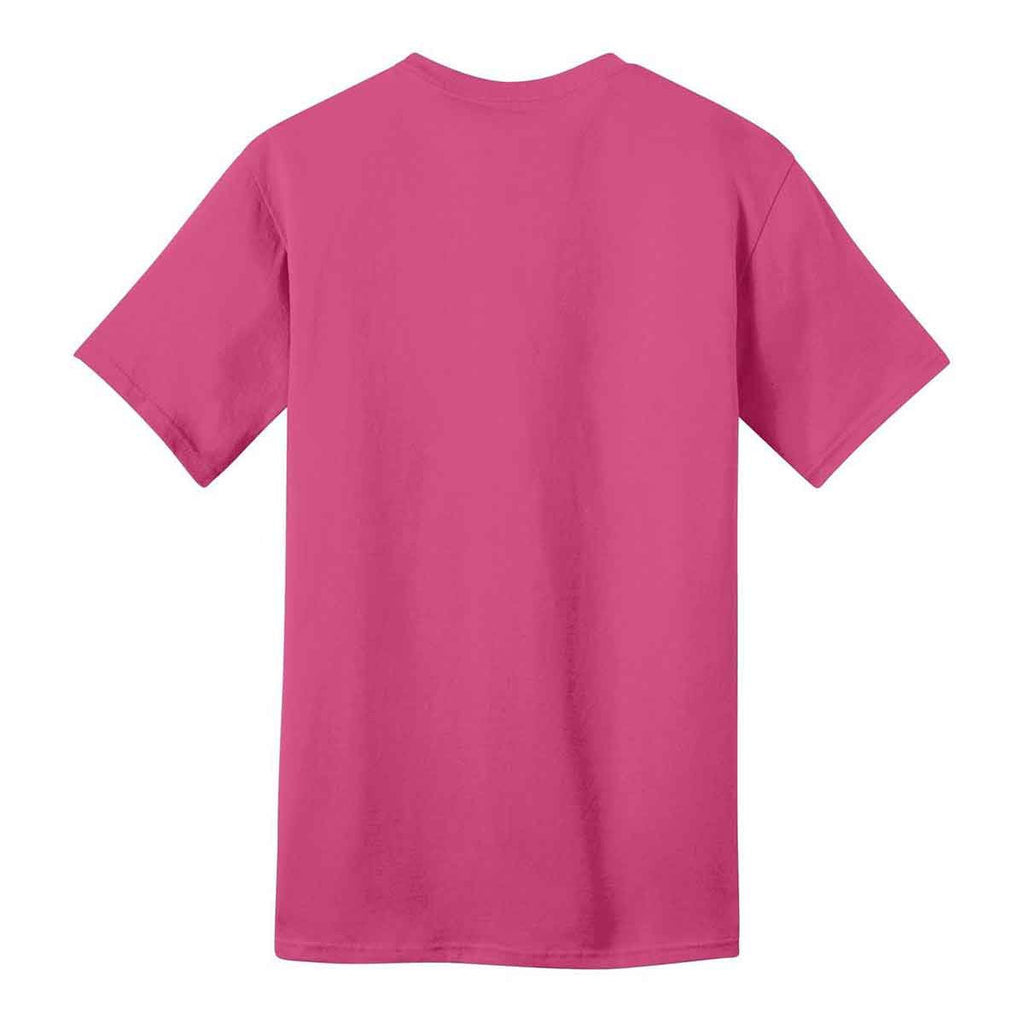Port & Company Men's Sangria Ring Spun Cotton Tee