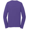 Port & Company Men's Purple Long Sleeve Performance Blend Tee