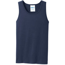 Port & Company Men's Navy Core Cotton Tank Top