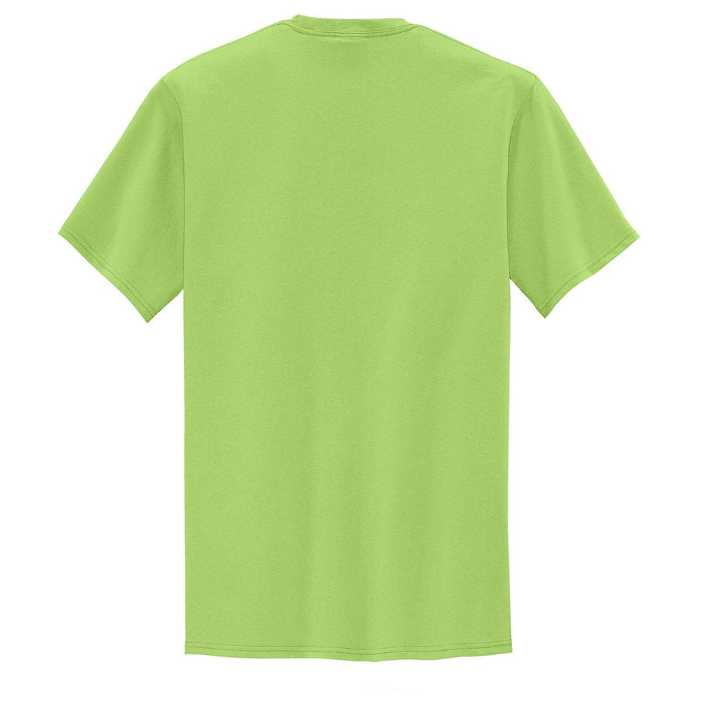 Port & Company Men's Lime Tall Core Blend Pocket Tee