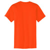 Port & Company Men's Safety Orange Core Blend Pocket Tee