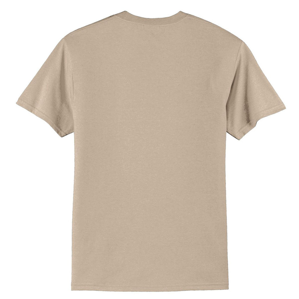 Port & Company Men's Desert Sand Core Blend Tee