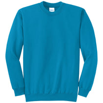Port & Company Men's Neon Blue Core Fleece Crewneck Sweatshirt