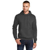 Port & Company Men's Dark Heather Grey Tall Core Fleece Pullover Hoodie