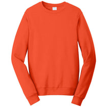 Port & Company Men's Orange Fan Favorite Fleece Crewneck Sweatshirt