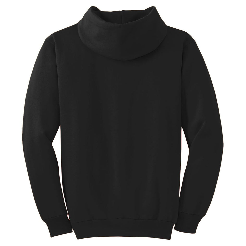 Port & Company Black Ultimate Hooded Sweatshirt