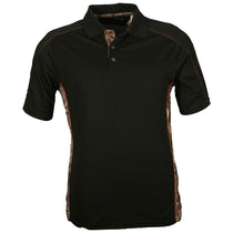 Gamehide Men's Black/Realtree Xtra Wilderness Polo Shirt