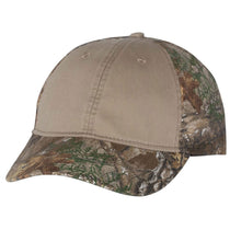 Outdoor Cap Khaki/Realtree Edge Pigment Dyed Front Cap