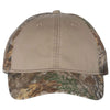 Outdoor Cap Khaki/Realtree Edge Pigment Dyed Front Cap