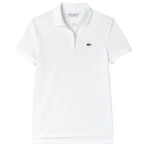 Lacoste Women's White Short Sleeve Classic Fit Soft Cotton Petit Pique Polo Shirt