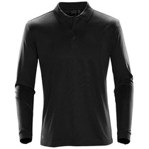Stormtech Men's Black Eclipse H2X-Dry Pique Long Sleeve Polo