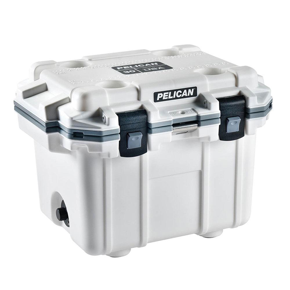 Pelican White Elite Cooler - 30 Qt