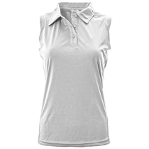 Levelwear Women's White Foundation Sleeveless Polo