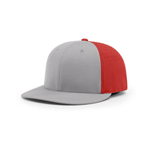 Richardson Grey/Red Performance Team Series Split Lite R-Flex Cap