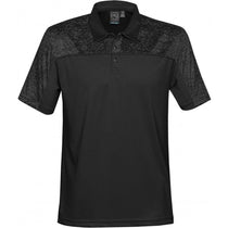 Stormtech Men's Black/Carbon Heather Silverback H2X-Dry Polo